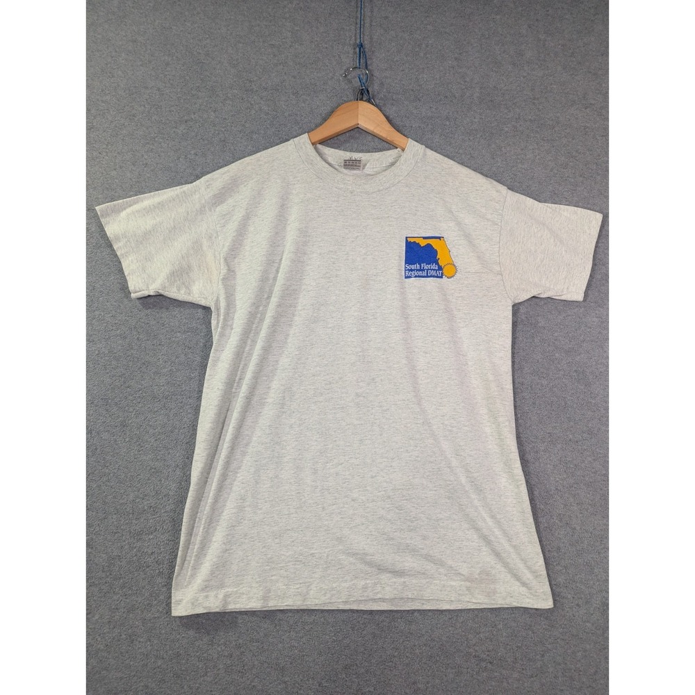 VTG 90s South Florida DMAT Shirt Single Stitch Disaster Medical Tee Hurricane